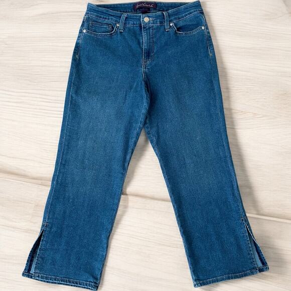 Gloria Vanderbilt Women’s 5 Pocket Design Blue Capri Jeans Size 10 - Picture 1 of 8